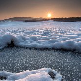 Griblje snowy field