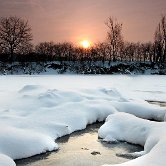 Koprivnik frosen river