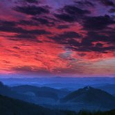 Zgornje Vodale red sky
