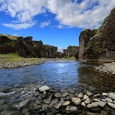 Fjadrargljufur stream
